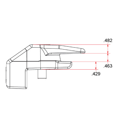 glad hand lock dimensions