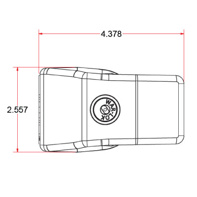 trailer glad hand lock dimensions