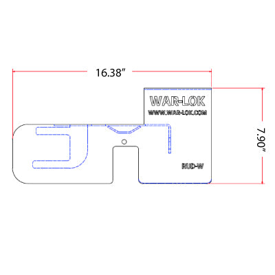 tailer Whiting Roll up door lock latch dimensions