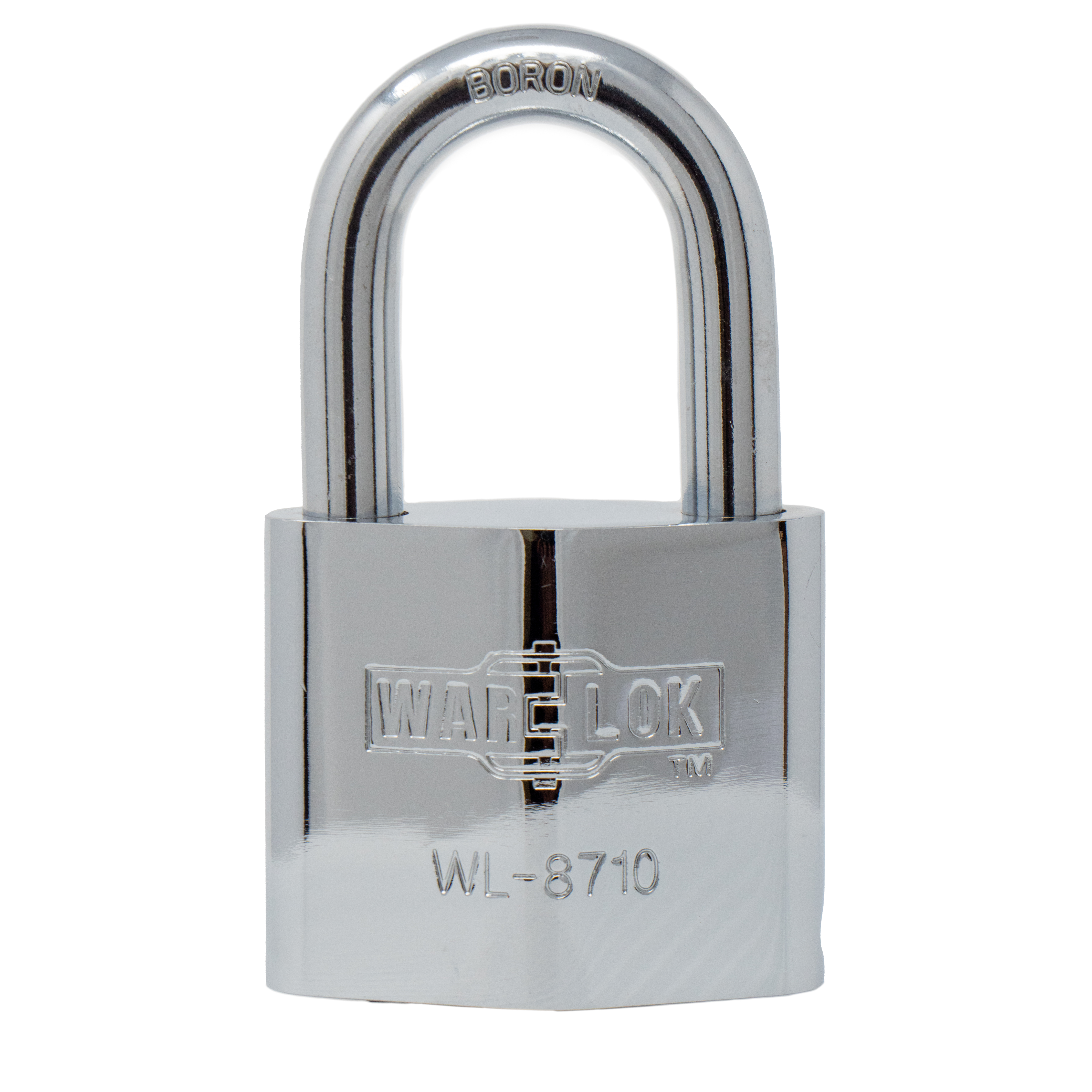 WL 8710 Boron Shackle Padlock Chrome Plated 2 4 25